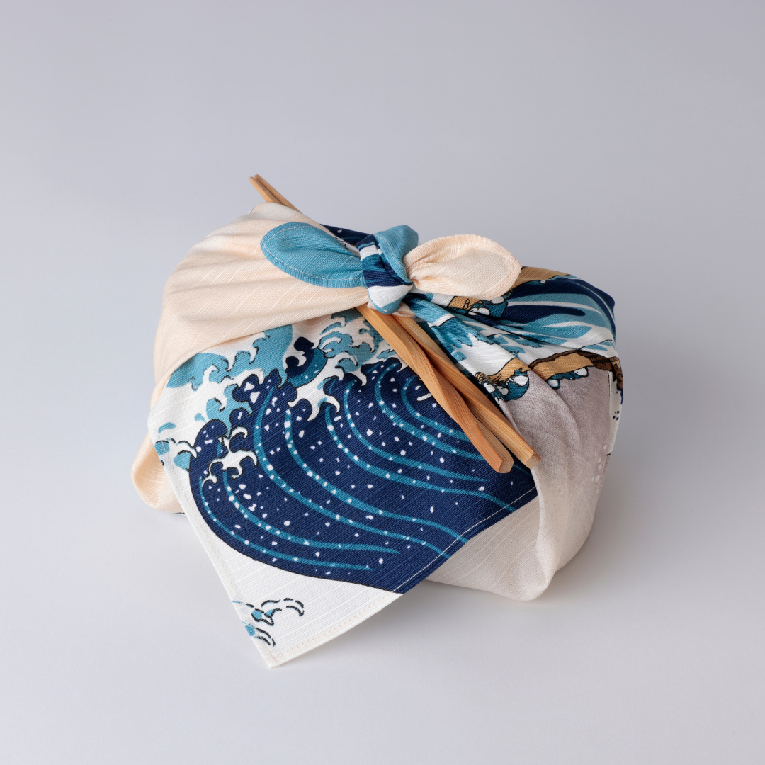 Furoshiki Sumidagawa - Kanagawa Namiura (48 cm)