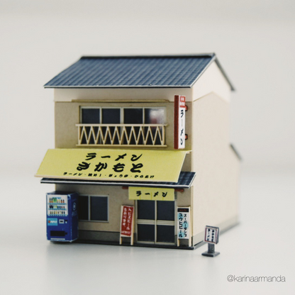 Miniatuurkunst Nostalgisch Japan - Ramen Restaurant