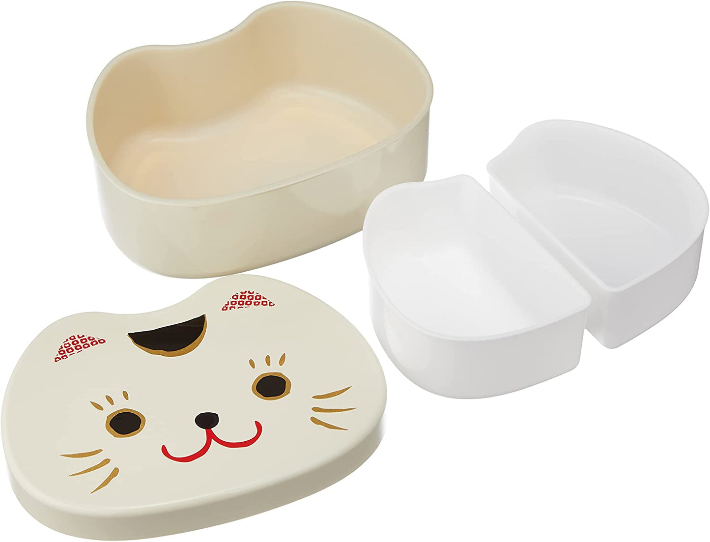 Ensemble Bento Kao Neko (blanc)