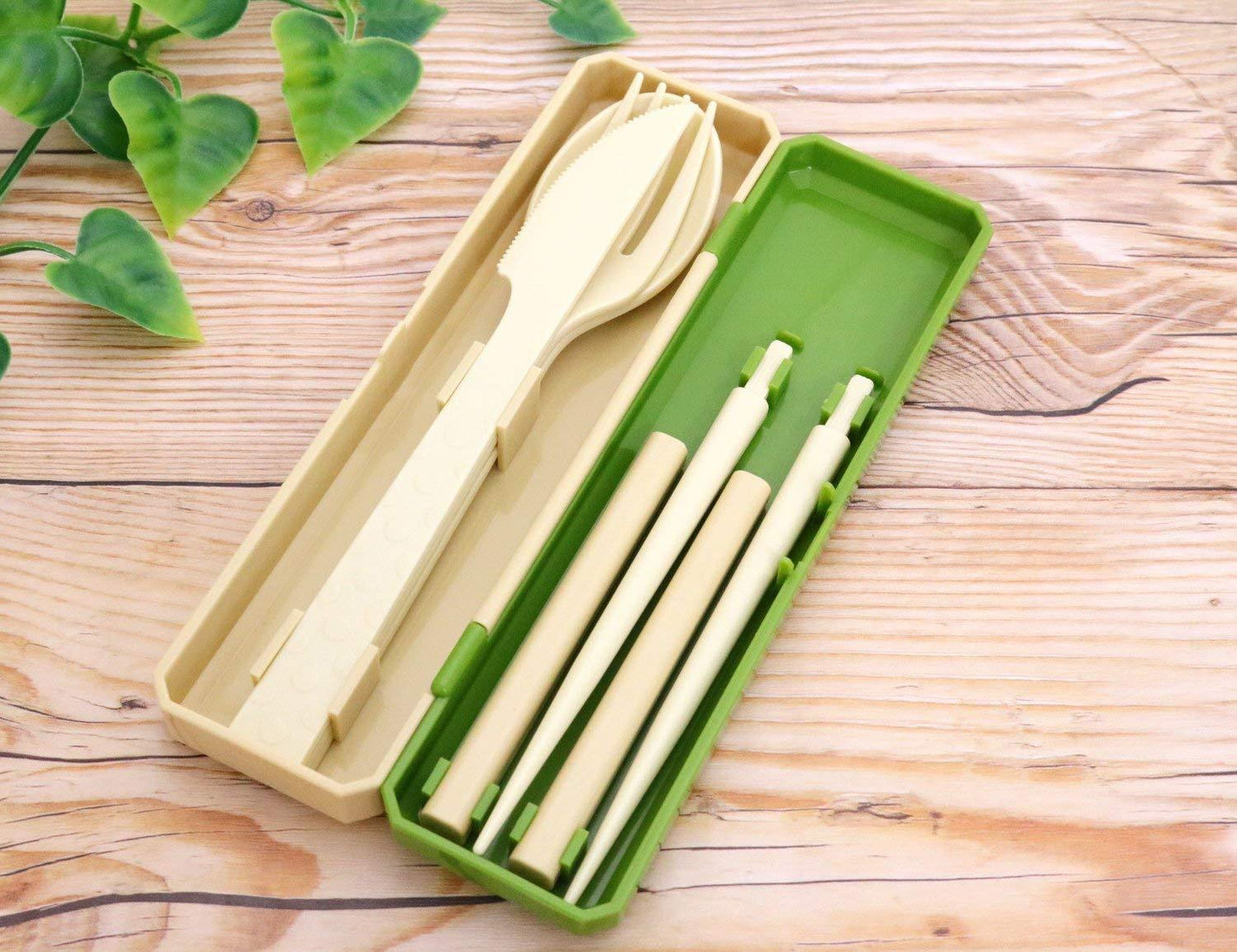 GO OUT Cutlery | Moss Green by Kokubo - Bento&co Japanese Bento Lunch Boxes and Kitchenware Specialists