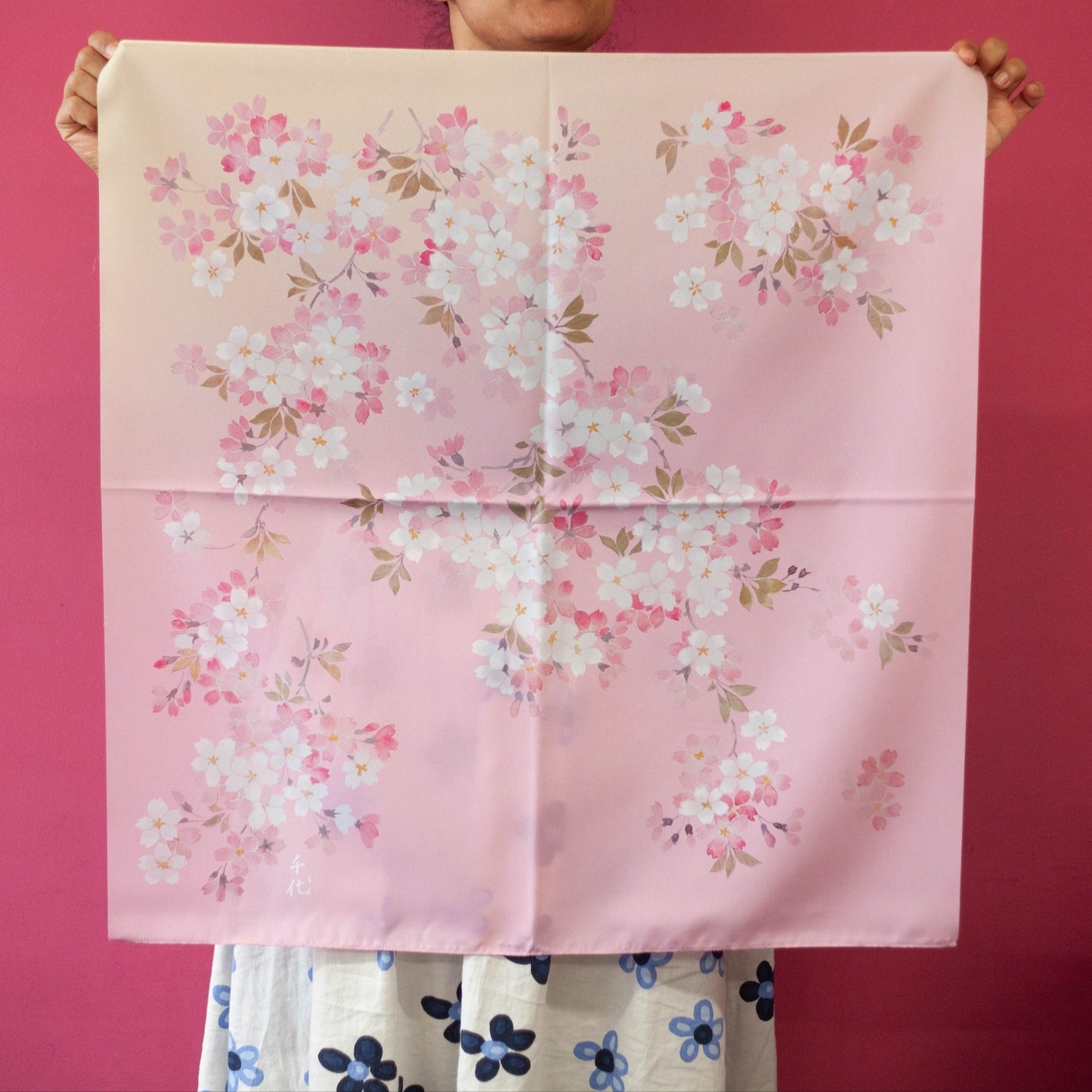 Furoshiki Hanasaki Zakura (rose, 70 cm)