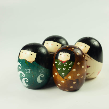 Poupées Kokeshi - 4 Saisons