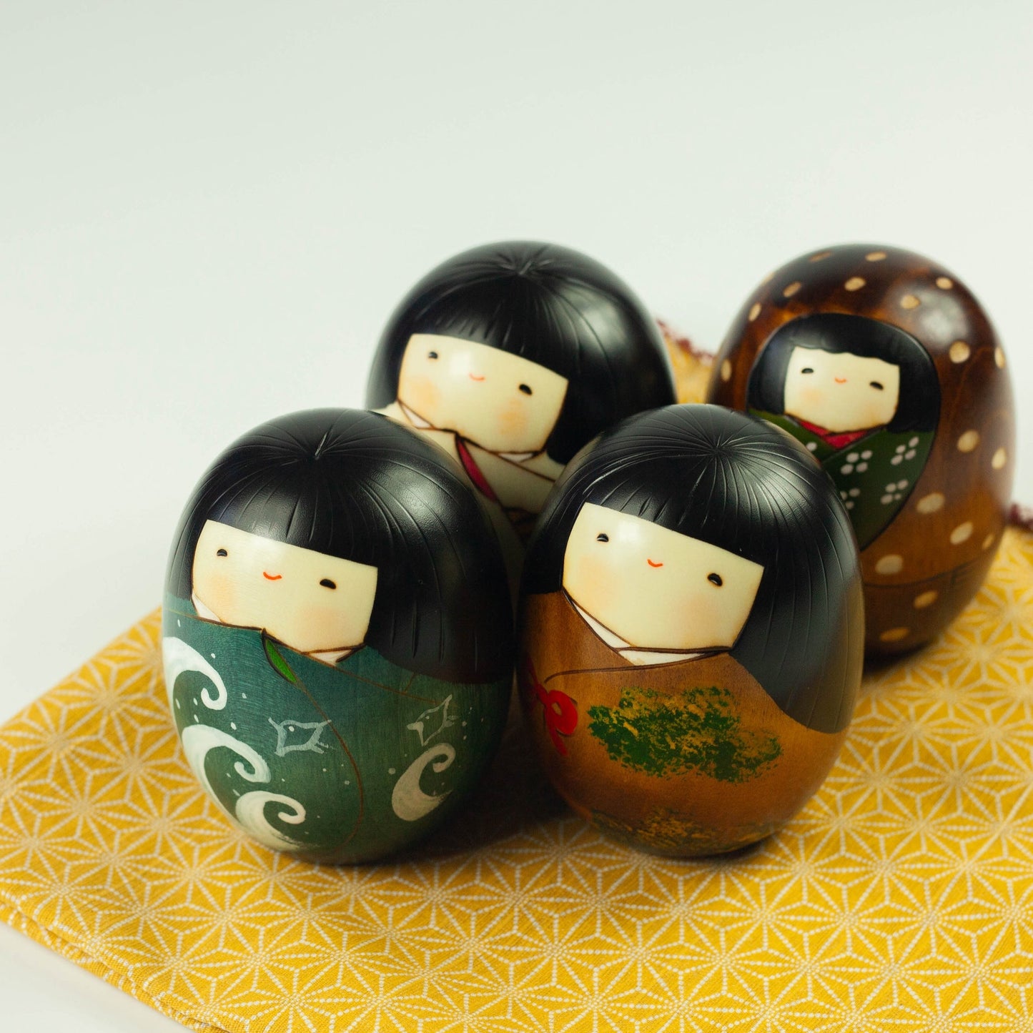 Poupées Kokeshi - 4 Saisons