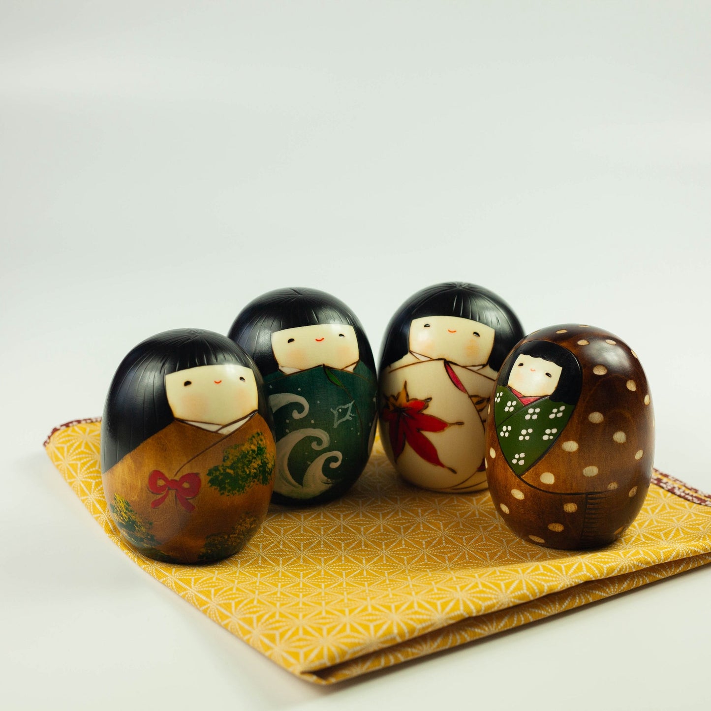 Poupées Kokeshi - 4 Saisons