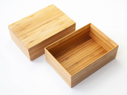 Handmade Take Bako Bento Box | Red Band by Kohchosai Kosuga - Bento&co Japanese Bento Lunch Boxes and Kitchenware Specialists